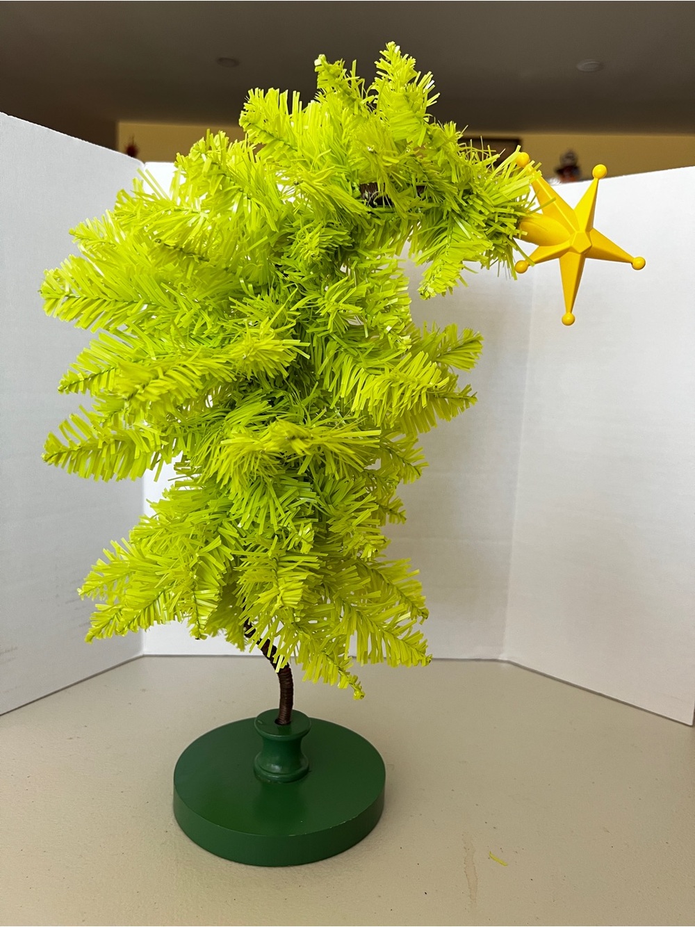 The "Grinch" Flexible Size Tall 13 Inches bright lime Holiday Christma